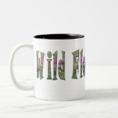 Wilde Blume Kinder-Tasse Zweifarbige Tasse (Links)