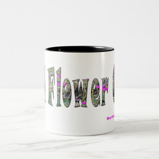 Wilde Blume Kinder-Tasse Zweifarbige Tasse (Mittel)