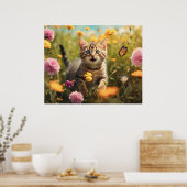 *~* Wilde Blume Kitty 5:4 Sky Kitten Cat AP68 Poster (Küche)