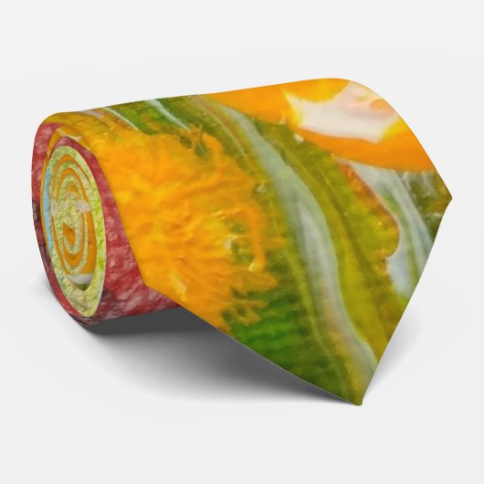 Wilde Blume Krawatte (Gerollt)