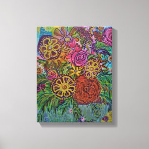 Wilde Blume Leinwanddruck