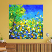 wilde Blume Leinwanddruck (Insitu (Wohnzimmer))