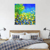 wilde Blume Leinwanddruck (Insitu (Schlafzimmer))