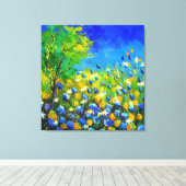 wilde Blume Leinwanddruck (Insitu (Holzboden))