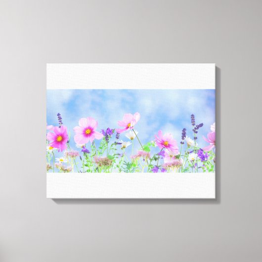 Wilde Blume Leinwanddruck (Vorderseite)