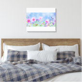 Wilde Blume Leinwanddruck (Insitu (Schlafzimmer))