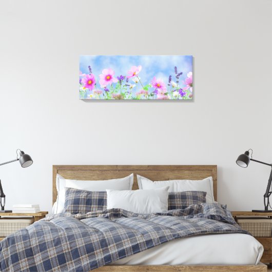 Wilde Blume Leinwanddruck (Insitu (Schlafzimmer))