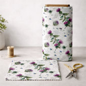 Wilde Blume Lila Distel Stoff