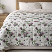 Wilde Blume Lila Distel Stoff