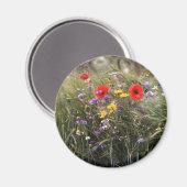 Wilde Blume Magnet (Vorderseite/Rückseite)