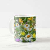 Wilde Blume Meadow Coffee Tasse (Vorderseite Links)