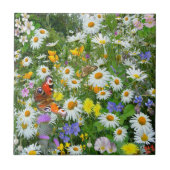 Wilde Blume Meadow Fliese (Vorderseite)