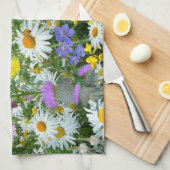 Wilde Blume Meadow Geschirrtuch (Viertel Falte)