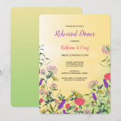 Wilde Blume Medley Probe Einladung (Vorne/Hinten)