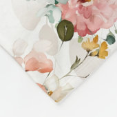 Wilde Blume Meilenstein-Kruste, Meilenstein-Kruste Fleecedecke (Ecke)