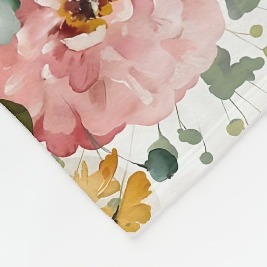 Wilde Blume Meilenstein-Kruste, Meilenstein-Kruste Fleecedecke (Ecke)