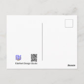 Wilde Blume: Michaelmas Daisies DIY Postcard Postkarte (Rückseite)