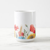 Wilde Blume, mischen und passen Kaffeetasse (Mittel)