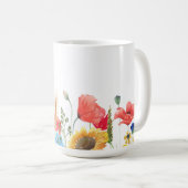 Wilde Blume, mischen und passen Kaffeetasse (VorderseiteRechts)
