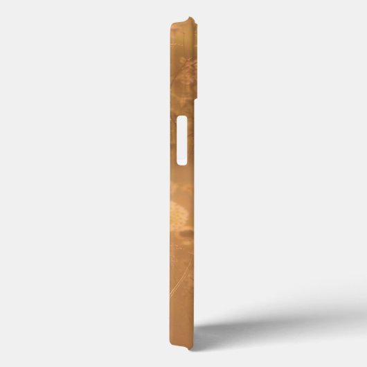 Wilde Blume mit Orange Glow Case-Mate iPhone Hülle (Rückseite / Rechts)