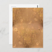 Wilde Blume mit Orange Glow Postkarte (Vorne/Hinten)