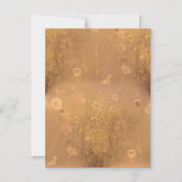 Wilde Blume mit Orange Glow Postkarte