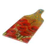 Wilde Blume Mohn und Molsen Happy Birthday Ca Schneidebrett (Ecke)