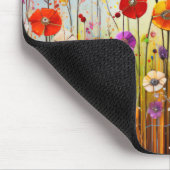 Wilde Blume Mohnkonzept Abstrakte Kunst Mousepad (Ecke)