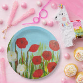 Wilde Blume Pappteller (Party)