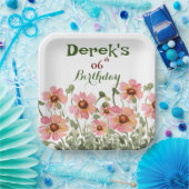 wilde Blume Pappteller (Party)