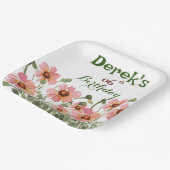 wilde Blume Pappteller (Gewinkelt)