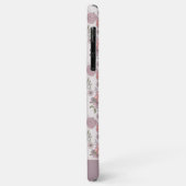 Wilde Blume Personalisiert mit Name Floral Case-Mate iPhone Hülle (Hinten/Links)