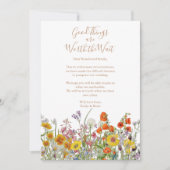 Wilde Blume - Pläne für Hochzeiten nach der Hochze Ankündigung (Vorderseite)