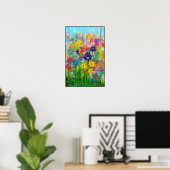 Wilde Blume Poster (Heimbüro)