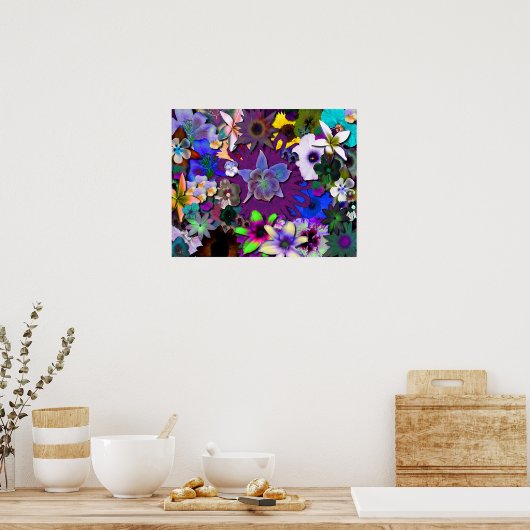 Wilde Blume Poster (Küche)