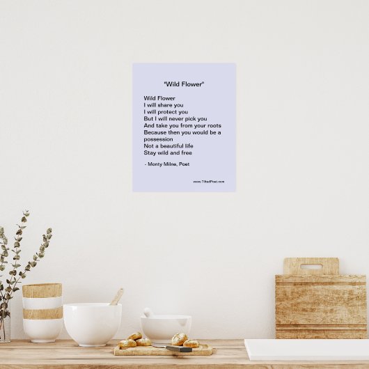 Wilde Blume - Poster (Küche)