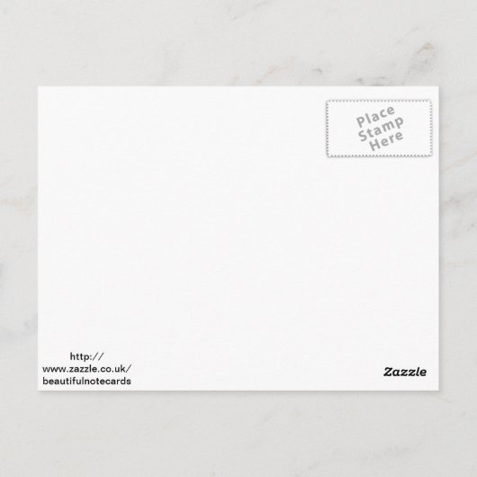 Wilde Blume Postkarte (Rückseite)