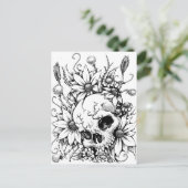 Wilde Blume Postkarte (Stehend Vorderseite)