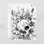 Wilde Blume Postkarte (Vorne/Hinten)