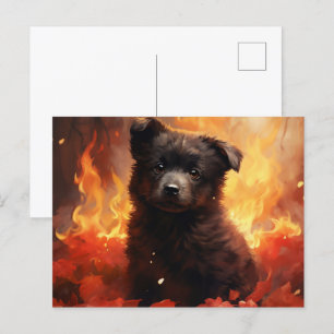Wilde Blume-Postkarte Postkarte