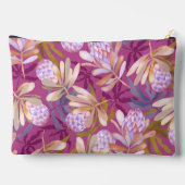 Wilde Blume Protea Magenta Zubehörtasche (Rückseite)