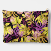 Wilde Blume Protea Magenta Zubehörtasche (Rückseite)