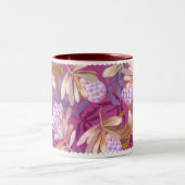 Wilde Blume Protea Magenta Zweifarbige Tasse (Mittel)