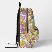 Wilde Blume Protea White Bedruckter Rucksack (Links)