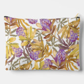 Wilde Blume Protea White Zubehörtasche (Rückseite)