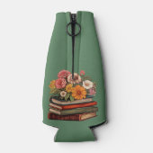 Wilde Blume Retro-Bücher Flaschenkühler (Rückseite)