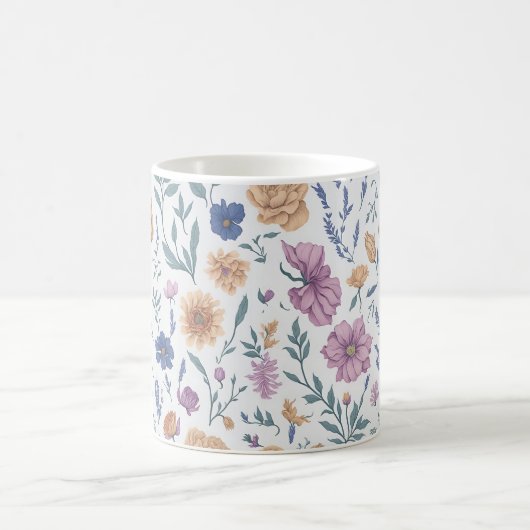 Wilde Blume - Rustikaler Charme Kaffeetasse (Mittel)