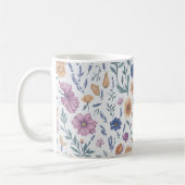 Wilde Blume - Rustikaler Charme Kaffeetasse (Links)