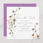 Wilde Blume Save the Date (Vorne/Hinten)