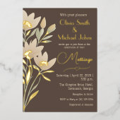 Wilde Blume Schokolade und Sahne Einladung zur Hoc (Vorderseite)